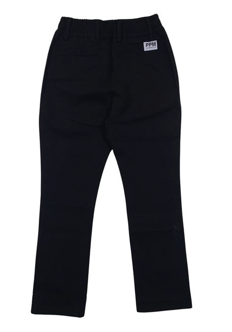 Pantalone bambino nero in cotone Paolo Pecora | PP2716/SUNERO